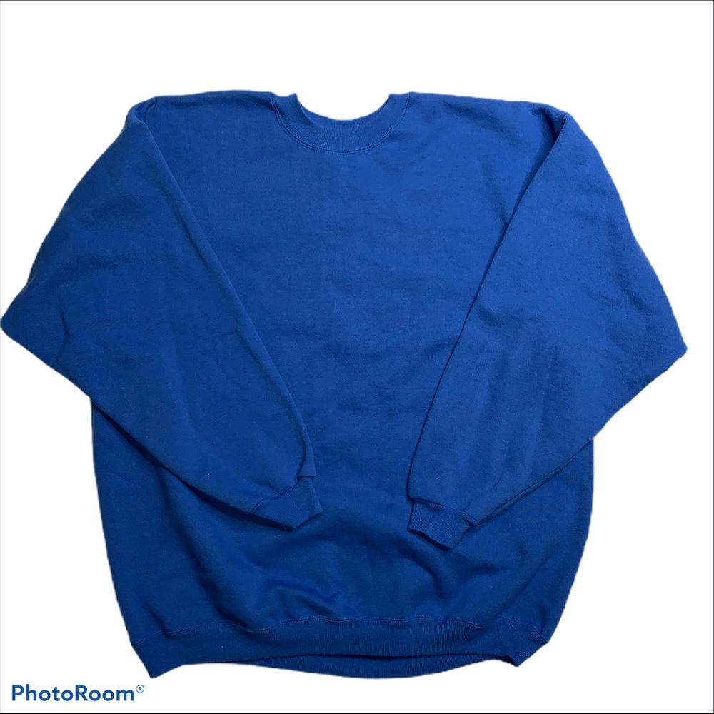 Vintage sweatshirt XXL Hanes heavyweight 50/50 blue men's 2XL blue Retro